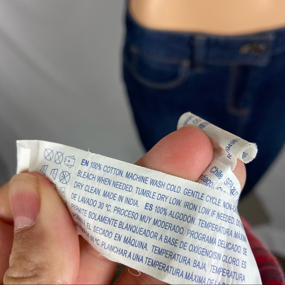 Forever 21 Pink Blue Plaid Button Down Shirt - Picture 4 of 5